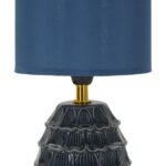 LAMPADA DA COMODINO PIGNY BLU CM Ø 15X30,5 stile MODERN