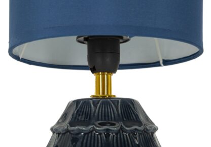 LAMPADA DA COMODINO PIGNY BLU CM Ø 15X30,5 - immagine 3