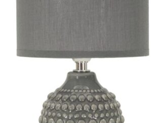 LAMPADA DA COMODINO POINTS GRIGIA CM Ø 15X30,5