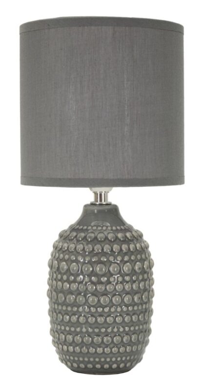 LAMPADA DA COMODINO POINTS GRIGIA CM Ø 15X30,5