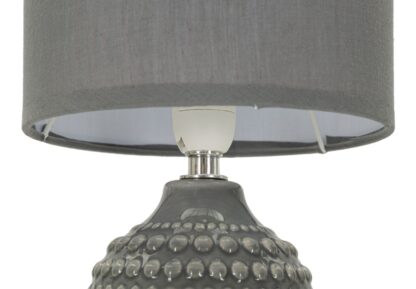 LAMPADA DA COMODINO POINTS GRIGIA CM Ø 15X30,5 - immagine 3