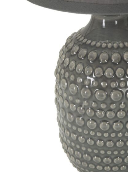 LAMPADA DA COMODINO POINTS GRIGIA CM Ø 15X30,5 - immagine 4