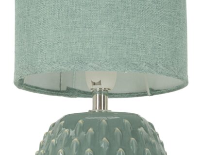 LAMPADA DA COMODINO PONTUS TURCHESE CM Ø 14X27 - immagine 3
