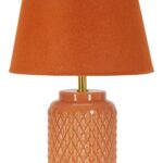 LAMPADA DA TAVOLO SQUARE ARANCIONE CM Ø 28X44 stile MODERN