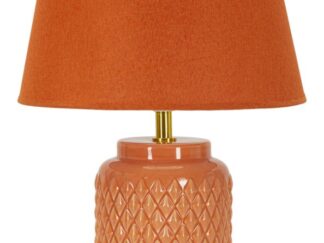 LAMPADA DA TAVOLO SQUARE ARANCIONE CM Ø 28X44