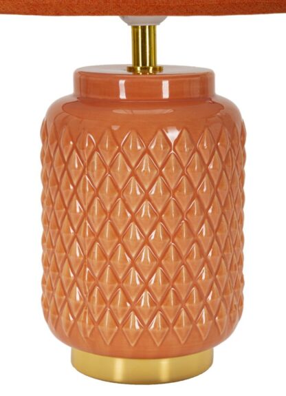 LAMPADA DA TAVOLO SQUARE ARANCIONE CM Ø 28X44 - immagine 2