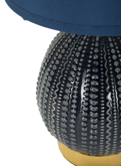 LAMPADA DA COMODINO FLAVI BLU CM Ø 15X30,5 - immagine 4