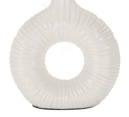 LAMPADA DA TAVOLO SETA BIANCA CM 28,5X15X43 - immagine 4