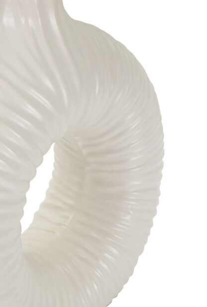 LAMPADA DA TAVOLO SETA BIANCA CM 28,5X15X43 - immagine 5