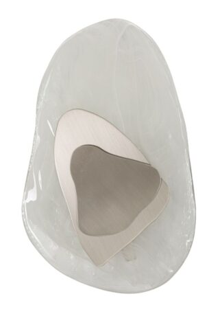 LAMPADA DA MURO OCEAN SILVER CM 21X8X31