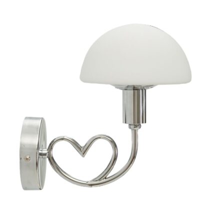 LAMPADA DA MURO LOVY SILVER CM 23X15X22 - immagine 3