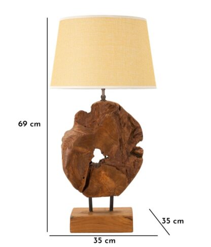 LAMPADA TEAK DA TAVOLO KEPALA CM Ø 35X69 - immagine 12