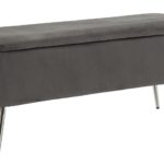 PANCA C/CONTENITORE SILVERY CM 112X42X50