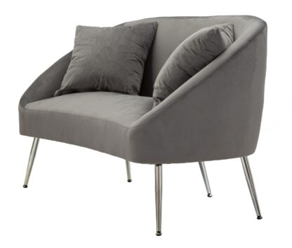 DIVANETTO SILVERY C/CUSCINI CM 137X69X79 - immagine 3