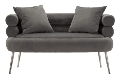 DIVANETTO SILVERY PLUS C/CUSCINI CM 133X68X69 - immagine 2
