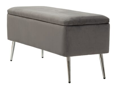 PANCA C/CONTENITORE SILVERY CM 112X42X50 - immagine 3