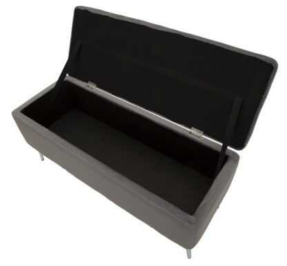 PANCA C/CONTENITORE SILVERY CM 112X42X50 - immagine 5