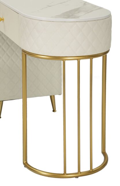 TOELETTA SHARON PANNA C/PUFF CM 120X40X75 (MISURA PUFF Ø36X39) - immagine 10