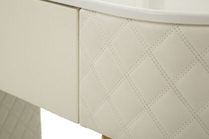 TOELETTA SHARON PANNA C/PUFF CM 120X40X75 (MISURA PUFF Ø36X39) - immagine 11