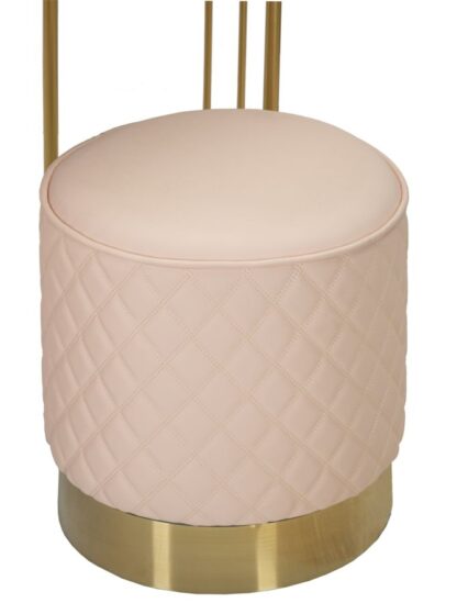 TOELETTA SHARON ROSA C/PUFF CM 120X40X75 (MISURA PUFF Ø36X39) - immagine 7