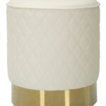 PUFF ROTONDO SHARON CM Ø36X39 stile GLAM