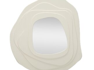 SPECCHIO DA MURO DALIA BIANCO CM 90X4X97