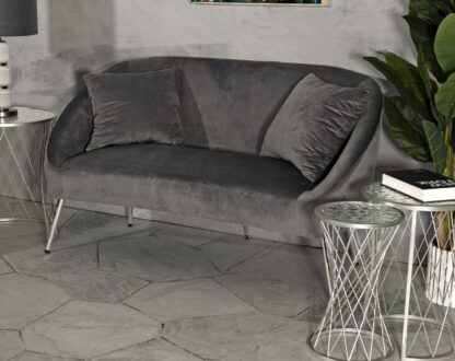 DIVANETTO SILVERY C/CUSCINI CM 137X69X79 - immagine 8