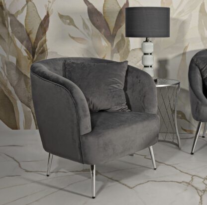 POLTRONA SILVERY C/CUSCINO CM 73X66X78 - immagine 9