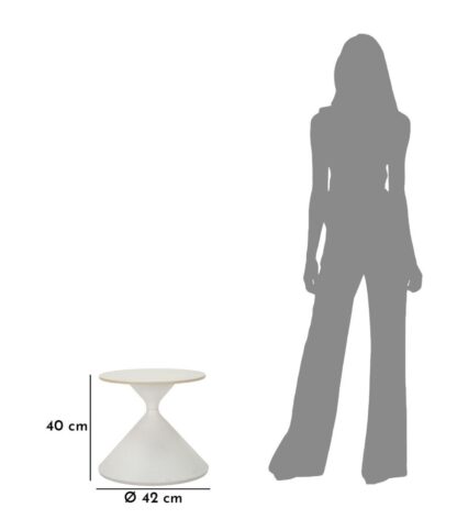 TAVOLINETTO WHITE CM Ø 42x40 - immagine 6