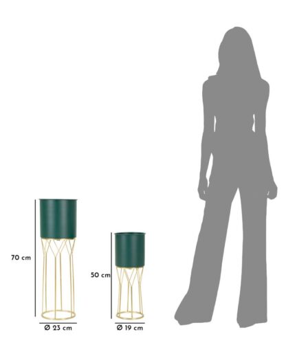P/VASI GRENT STAND SET 2 PZ CM Ø 23X70-19X50 - immagine 6