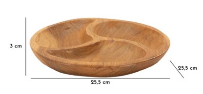 S/TASCHE 3 PARTI IN TEAK RIC. CM Ø 25,5X3  (PEZZI UNICI - NON RIP. IN SERIE) - immagine 9