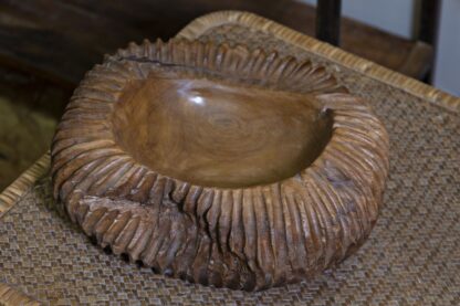 S/TASCHE GARIT IN TEAK RICICLATO CM Ø 32X11 (PEZZI UNICI - NON RIP. IN SERIE) - immagine 9
