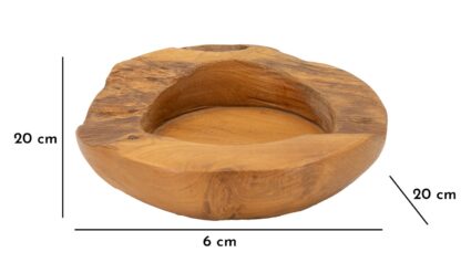 S/TASCHE ERUSI IN TEAK RIC. CM Ø 20X6  (PEZZI UNICI - NON RIP. IN SERIE) - immagine 9