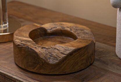 S/TASCHE ERUSI PLUS IN TEAK RIC.CM Ø 21X6 (PEZZI UNICI - NON RIP. IN SERIE) - immagine 7
