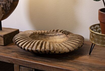 S/TASCHE GERIS IN TEAK RICICLATO CM Ø 35X7 (PEZZI UNICI - NON RIP. IN SERIE) - immagine 8