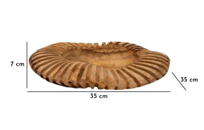 S/TASCHE GERIS IN TEAK RICICLATO CM Ø 35X7 (PEZZI UNICI - NON RIP. IN SERIE) - immagine 9