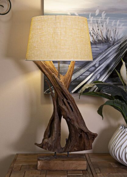 LAMPADA TEAK DA TAVOLO CM Ø 35X80 - immagine 11