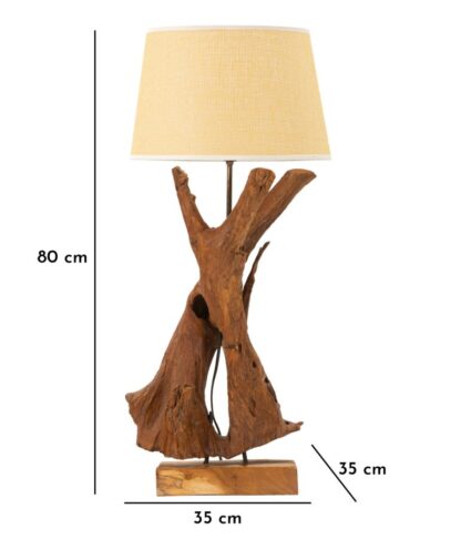 LAMPADA TEAK DA TAVOLO CM Ø 35X80 - immagine 12