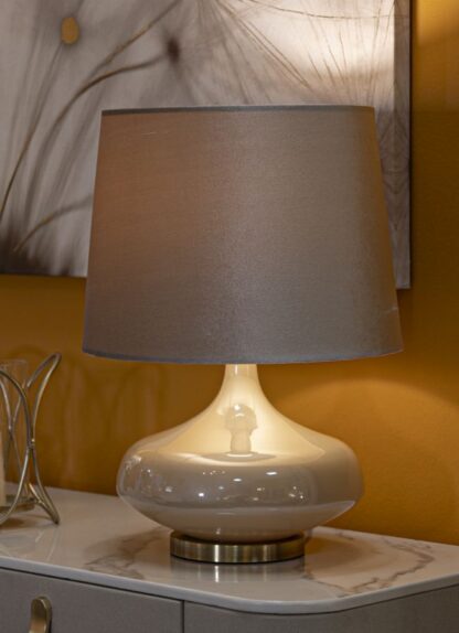 LAMPADA DA TAVOLO PERLY ROUND CM Ø 35X50,5 - immagine 5