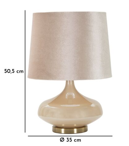 LAMPADA DA TAVOLO PERLY ROUND CM Ø 35X50,5 - immagine 6