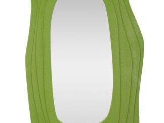 SPECCHIO DA MURO DAFNE VERDE CM 90X4X165