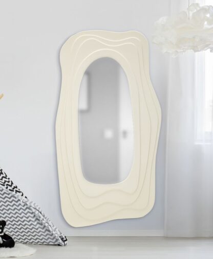 SPECCHIO DA MURO DAFNE BIANCO CM 90X4X165 - immagine 6