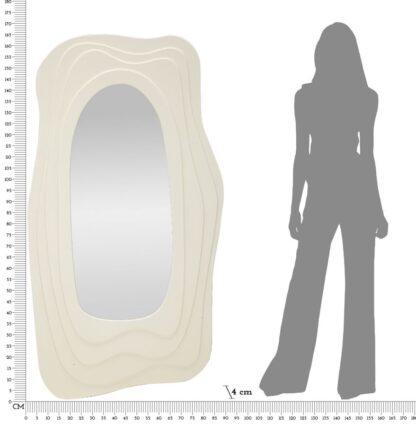 SPECCHIO DA MURO DAFNE BIANCO CM 90X4X165 - immagine 7