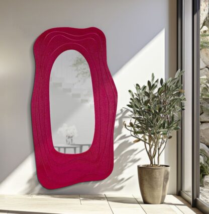 SPECCHIO DA MURO DAFNE FUXIA CM 90X4X165 - immagine 6