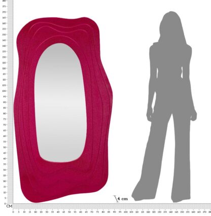 SPECCHIO DA MURO DAFNE FUXIA CM 90X4X165 - immagine 7