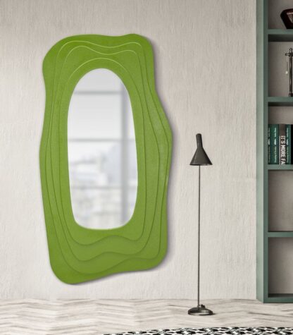 SPECCHIO DA MURO DAFNE VERDE CM 90X4X165 - immagine 6