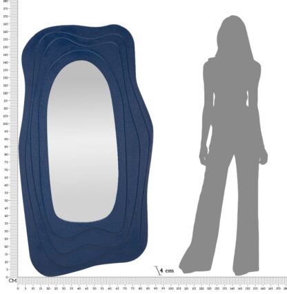 SPECCHIO DA MURO DAFNE BLU CM 90X4X165 - immagine 7