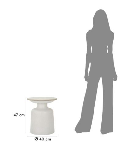 TAVOLINETTO WHITE FUSH CM Ø 40X47 - immagine 6
