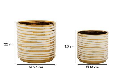 P/VASI COPPIA BLOM CM Ø 23X22-18X17,5 - immagine 6