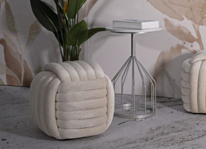 PUFF SOFTY CREMA CM 45X45X45 - immagine 6